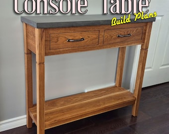 Vintage Console Table plans (PDF Download)