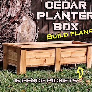Plannen voor cederplantenbak - digitale pdf-download