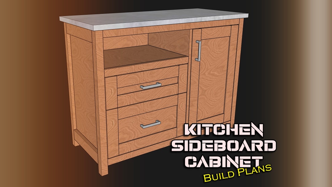 Kitchen Sideboard Plans PDF Digital Download Etsy