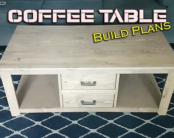 Rustic Coffee Table plans (PDF Download)