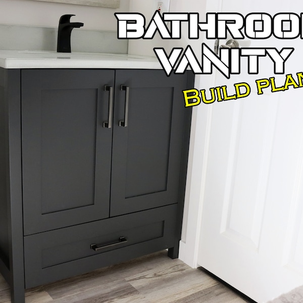 Bathroom Vanity 31"x 22" plans - PDF Digital Download