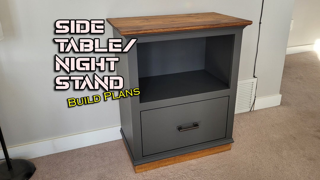 Side Table/nightstand Plans PDF Digital Download Etsy