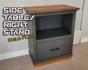 Side Table/Nightstand plans - PDF Digital Download