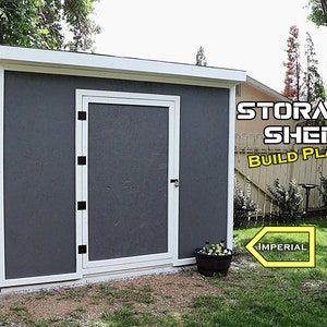 Storage Shed 8'x10' plans - PDF Digital Download