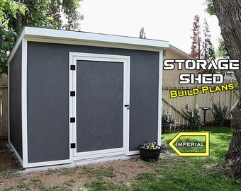 Storage Shed 8'x10' plans - PDF Digital Download