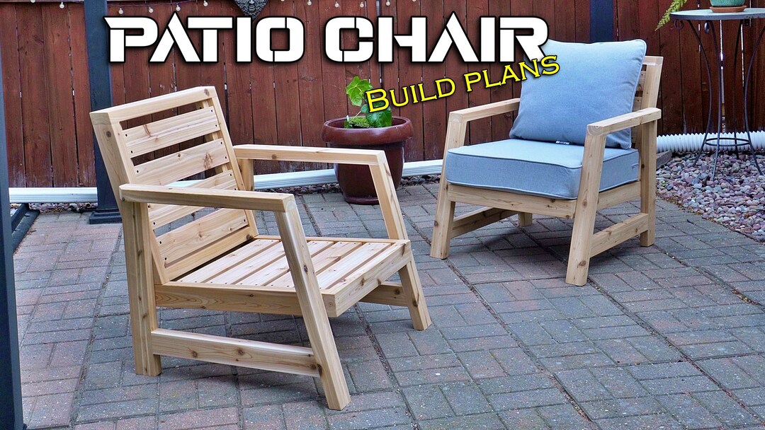 Patio Chair Plans PDF Digital Download - Etsy