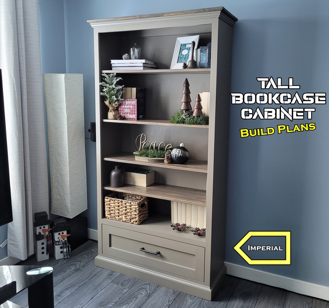 Tall Bookcase Imperial PDF Digital Download Etsy