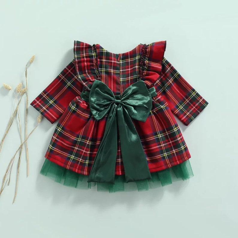 Baby Girl Christmas Dress Etsy