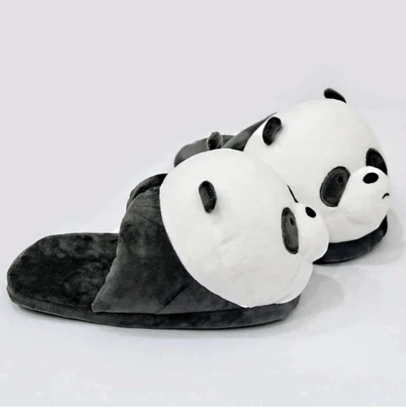 Panda Bear Slippers Women House Slippers Women Cute Etsy