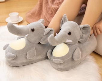 Elephant Slippers - Etsy