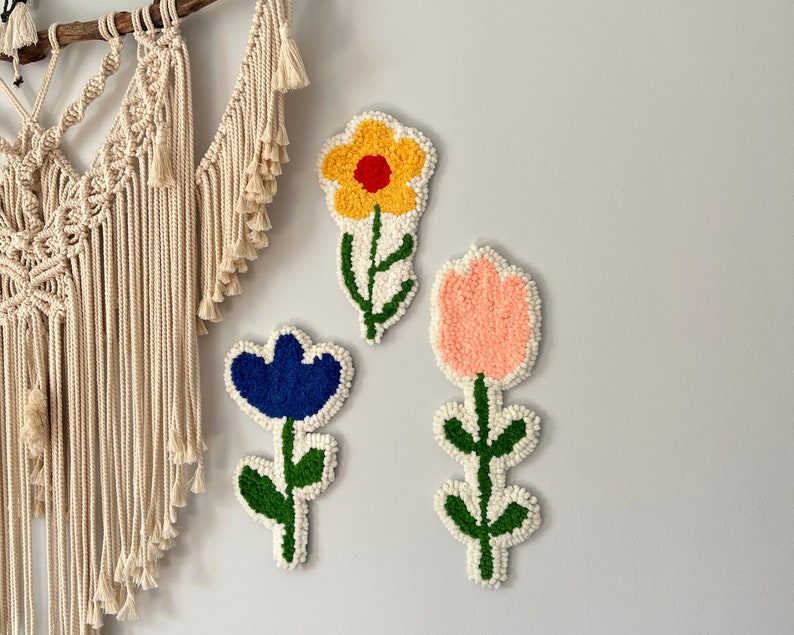 Punch Needle Wall Hanging Punch Needle Wall Decor Hand Etsy