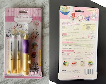 Mina Carin Adjustable Punch Needle Embroidery Set, 3 Sizes