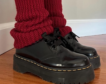 Handmade Crochet Leg Warmers - Regular and wide calf sizes.