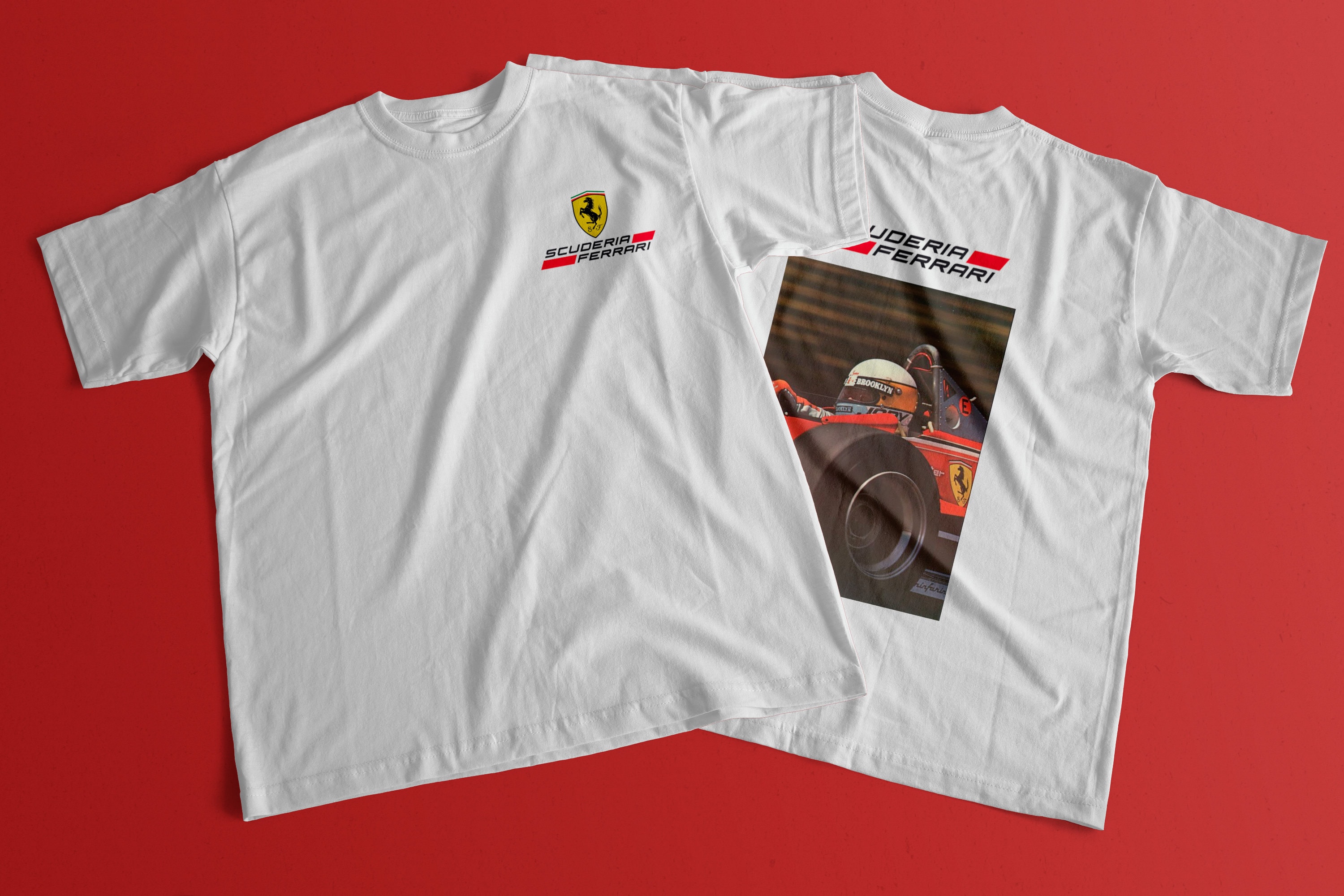 FERRARI: T-shirt homme - Blanc  T-Shirt Ferrari 47824 en ligne