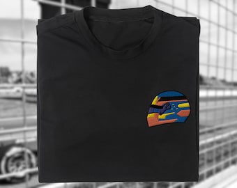 Oscar Piastri Formula 1 Helmet T-Shirt | Embroidered | NEW 2025 | F1