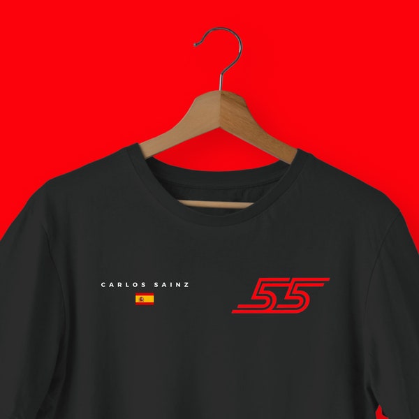 Carlos Sainz Formula 1 Racing T-Shirt | Black | F1