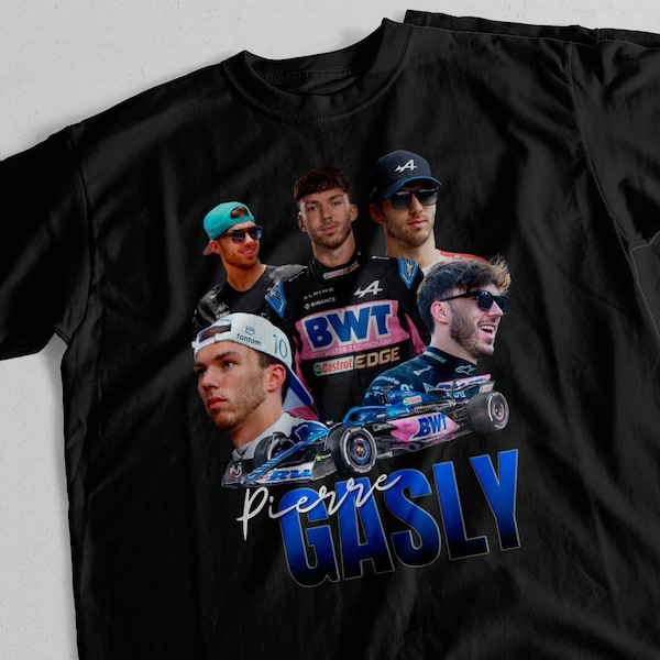 Pierre Gasly Formula 1 Vintage 90s T-Shirt | F1 | 2023