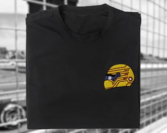 Lewis Hamilton Formula 1 Helmet T-Shirt | Embroidered | NEW 2025 | F1