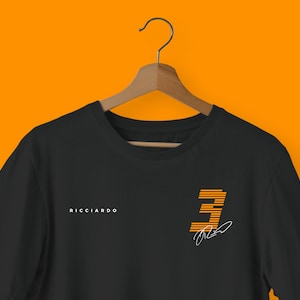 Daniel Ricciardo Formula 1 Racing T-Shirt Black