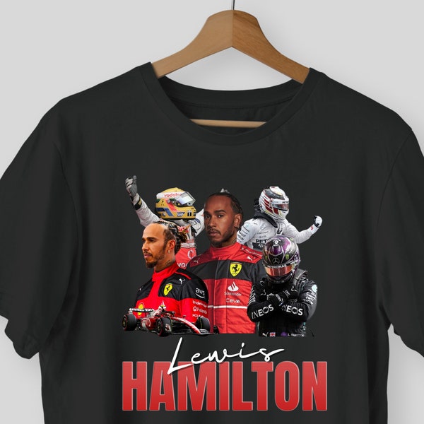 Lewis Hamilton Ferrari Formula 1 Vintage 90s T-Shirt | F1 | 2024