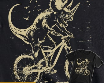 Triceratops Mountain Bike T-Shirt