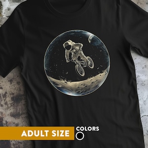 One Giant Leap for Mankind Astronaut on Bike T-Shirt