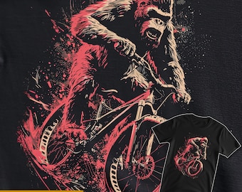 Sasquatch Shredder, Bigfoot Mountain Bike T-Shirt