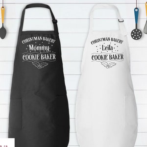 Mommy and Me Aprons, Matching Apron Custom Apron Set for Mom, Mother Daughter Aprons, Christmas Matching Family Apron, Holiday Baking Apron