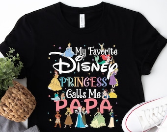 Camiseta de princesa Disney para papá, regalo para papá primerizo