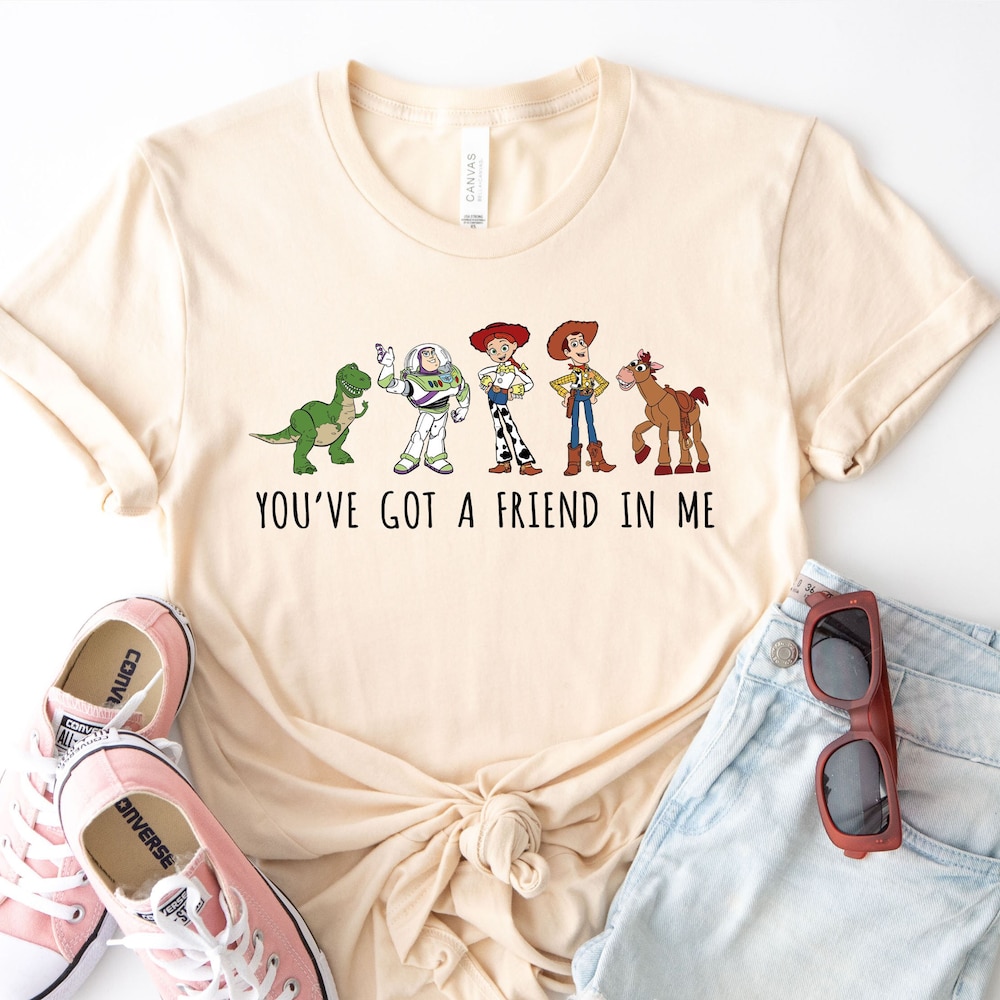 Disney World Shirt You'Ve Got A Friend In Me Toy Story Shirt, Disney Toy Story Shirt, Toy Story Friends Shirt, Woody Buzz World Shirt, Disney Vacation 2024 Tee Friend In Me