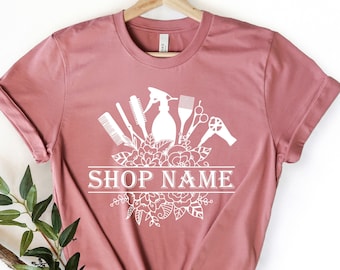 Custom Hair Stylist T-Shirt, Hairstylist Shirt, Hairdresser Gift, Custom Name Hair Stylist Shirt, Hairdresser Tee,Hair Artist Custom T-Shirt