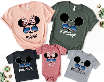 Custom Disney Family Shirt, Disney Family Matching T-Shirts, Custom Disney Family Vacation 2024 Shirts, Disney Family Vacation T-Shirt