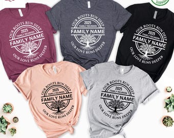 Custom Family Reunion T-Shirts, Personalized Matching Group Tees