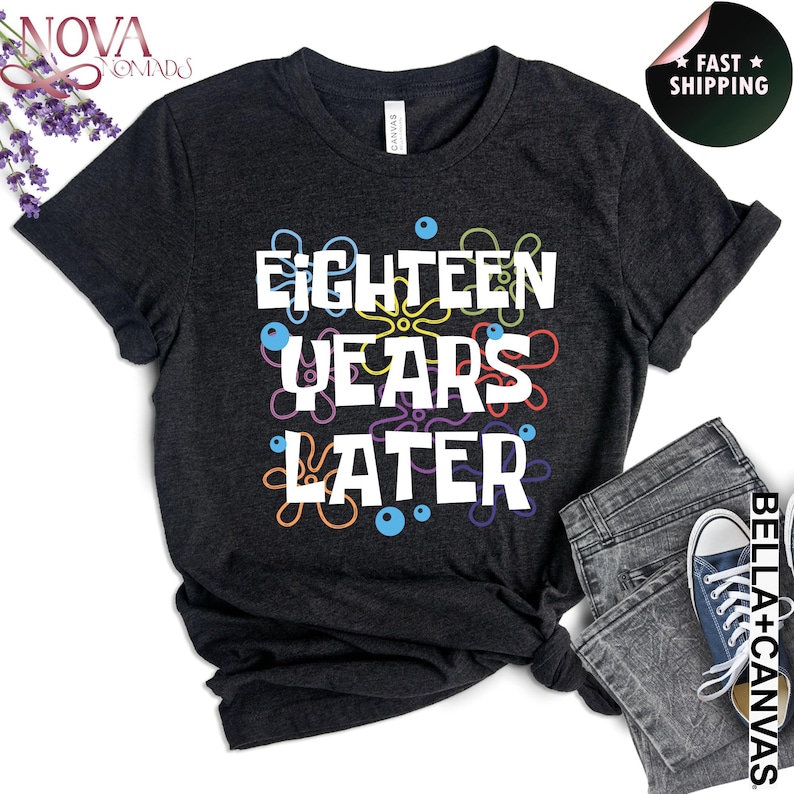 Camiseta de cumpleaños "Dieciocho años después", divertida camiseta de 18 cumpleaños imagen 4