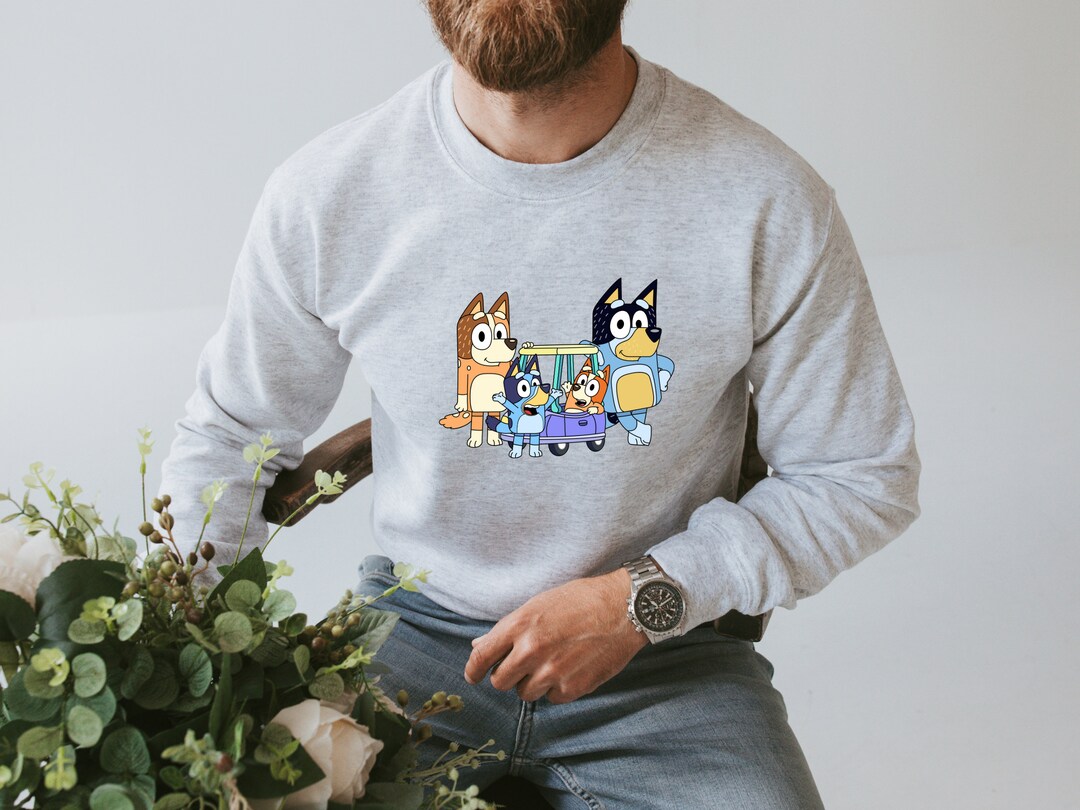 Bluey Sweatshirt Bluey Chili Bluey Sweatshirt Bluey Adult Etsy