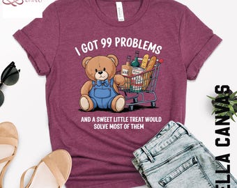 Girl Dad T-Shirt – 99 Problems Funny Father's Day Gift