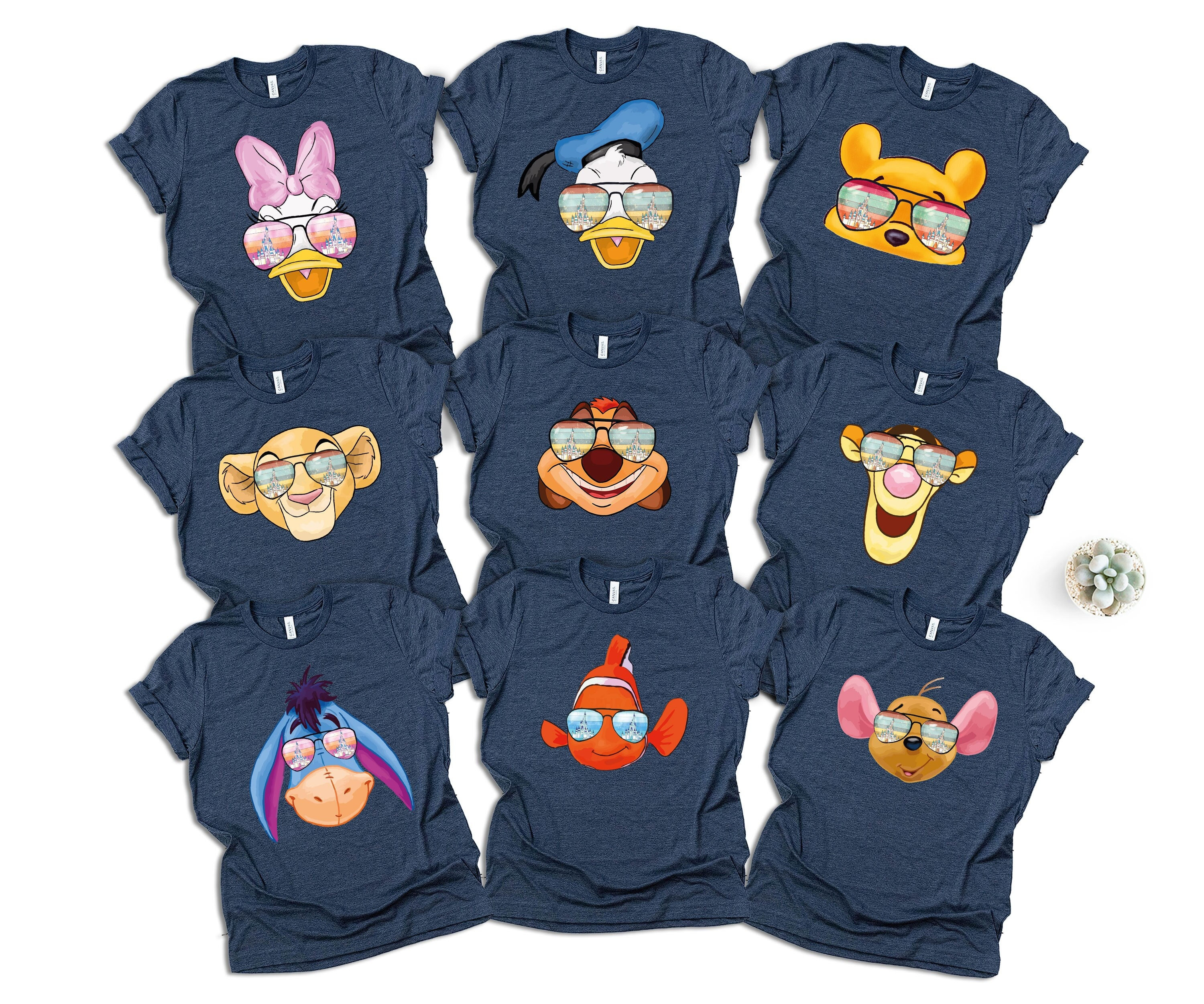 Custom Disney Character Family Trip T-shirt, Matching Group Tee - Etsy