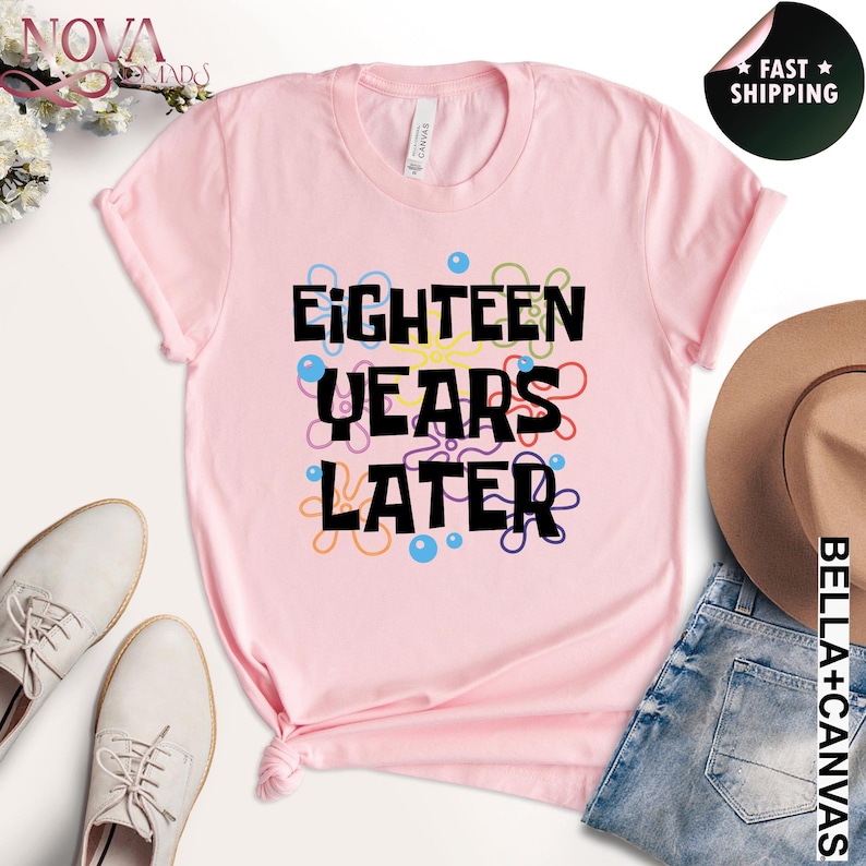 Camiseta de cumpleaños "Dieciocho años después", divertida camiseta de 18 cumpleaños imagen 3