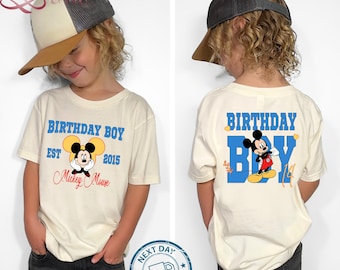 Boys' Disney Mickey Birthday Shirt - Fun Mickey Mouse Tee