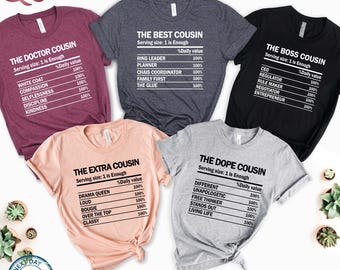 Camisetas personalizadas para primos/camisetas personalizadas para reuniones familiares para adultos y jóvenes