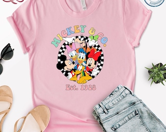 Retro Mickey & Co 1928 Graphic Tee - Nostalgic Disney Shirt