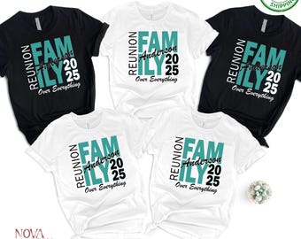 Custom Family Reunion Cotton T-Shirts – Personalized Matching Trip Tees