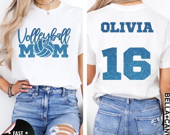 Custom Volleyball Mom Shirt – Personalized Team Spirit Tee