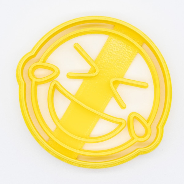 Rolling On The Floor Laughing Emoji Cookie Cutter with Imprint