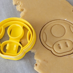 Super Mario Power Up Pilz Ausstechform mit Aufdruck