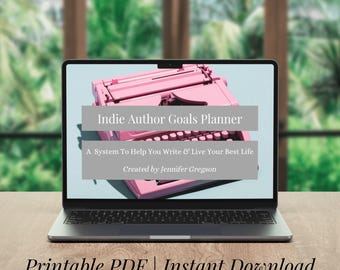 Indie Author Goals Planner | Printable PDF Quarterly Undated Planner