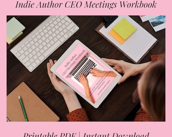 Indie Author CEO Meetings Workbook | Weekly Business Planner (PDF Download)