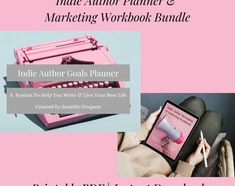Indie Author Planner and Marketing Workbook Bundle | Goals + Ideal Reader Guide