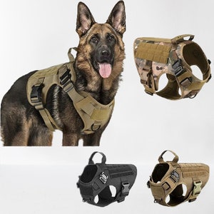 Tactical K9 Vest, Military Dog Harness, Pet Training, Harness Set, High Quality Military K9 Harness, German Shepherd