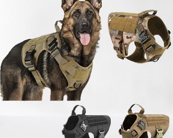 Tactical K9 Vest, Military Dog Harness, Pet Training, Harness Set, High Quality Military K9 Harness, German Shepherd